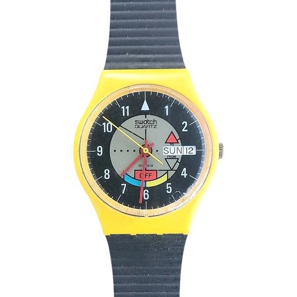 Swatch Watch YAMAHA RACER GJ700 1985 Standard Gents With new band and battery - Picture 2 of 6